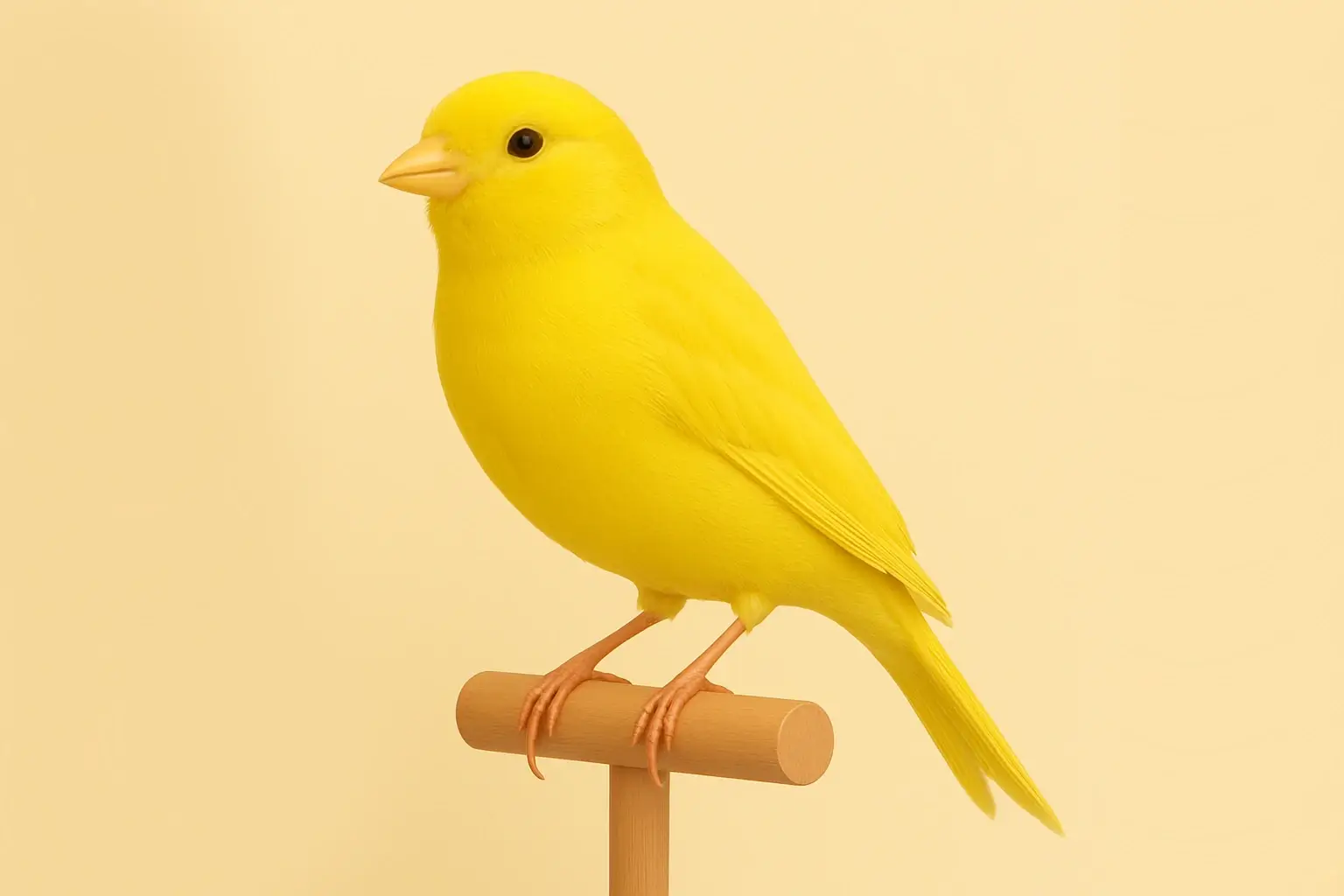 Canario amarillo pico amarillo
