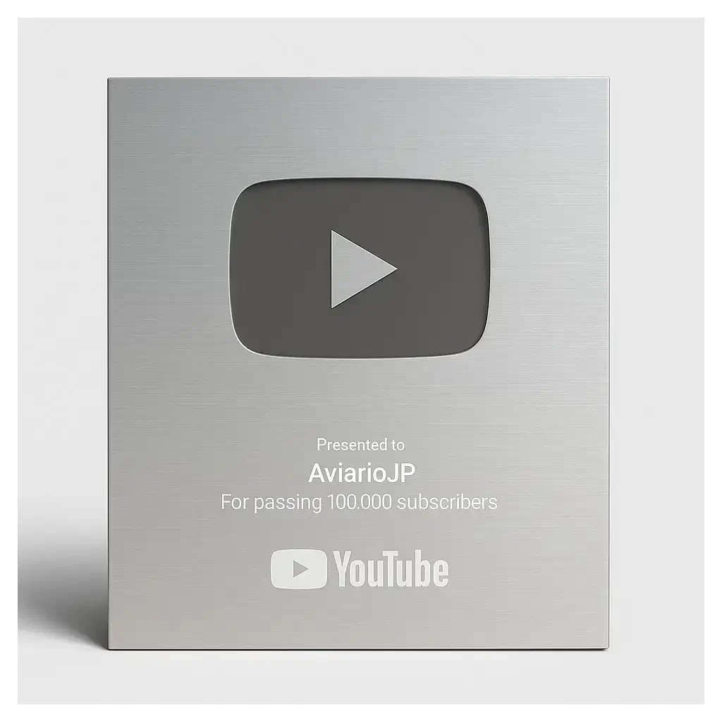 Placa youtube aviariojp